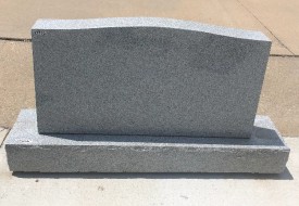 #2531-CL Clearance St. Cloud Gray Upright 42" Long X 6" Thick X 24" Tall comes with engraving
