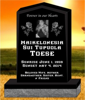 #1106L Elite Black Granite Upright All Laser Etched letters & Photo of Loved one 34" L x 6" W x 42" H    