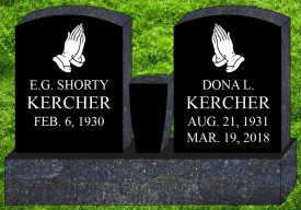 #355 Black Granite Upright Engraved Letters Total Size 36"Long X  6"Thick X 24"Tall