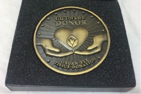#2395 Organ Donor Bronze Medallion ADDTL Service